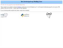 Tablet Screenshot of lists.brettstapel.org